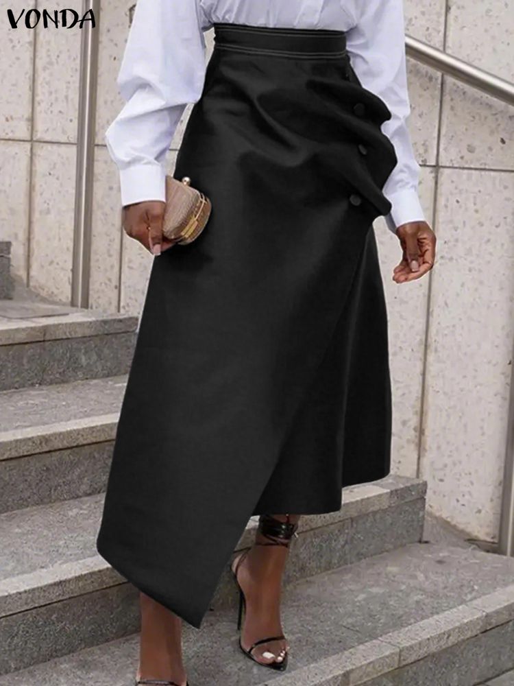 Faldas de satén de talla grand - A-Line Skirt Midi reseña y precio