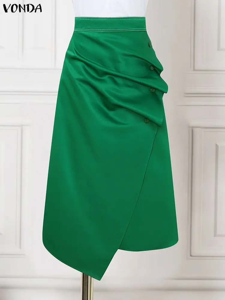 Faldas de satén de talla grand - A-Line Skirt Midi reseña y precio