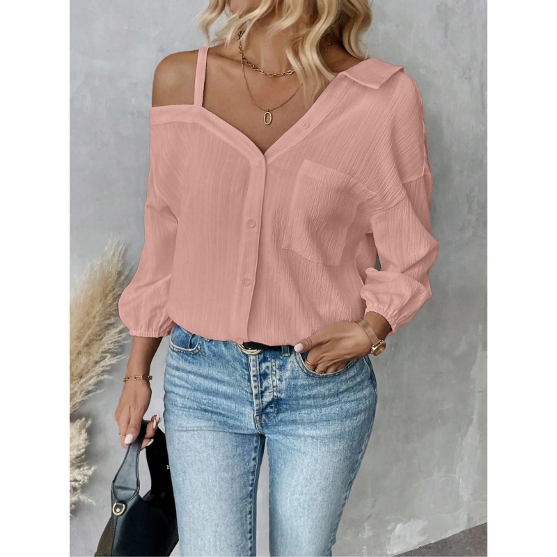 Blusas de talla grande 1XL-5XL - Asymmetric Top Women reseña y precio