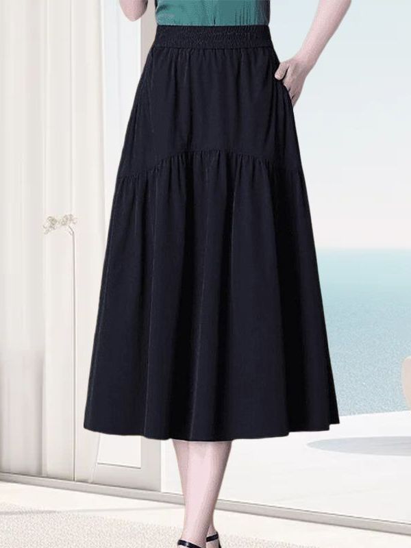 Falda Midi Cómoda de Corte A p - A-Line Skirt Midi reseña y precio