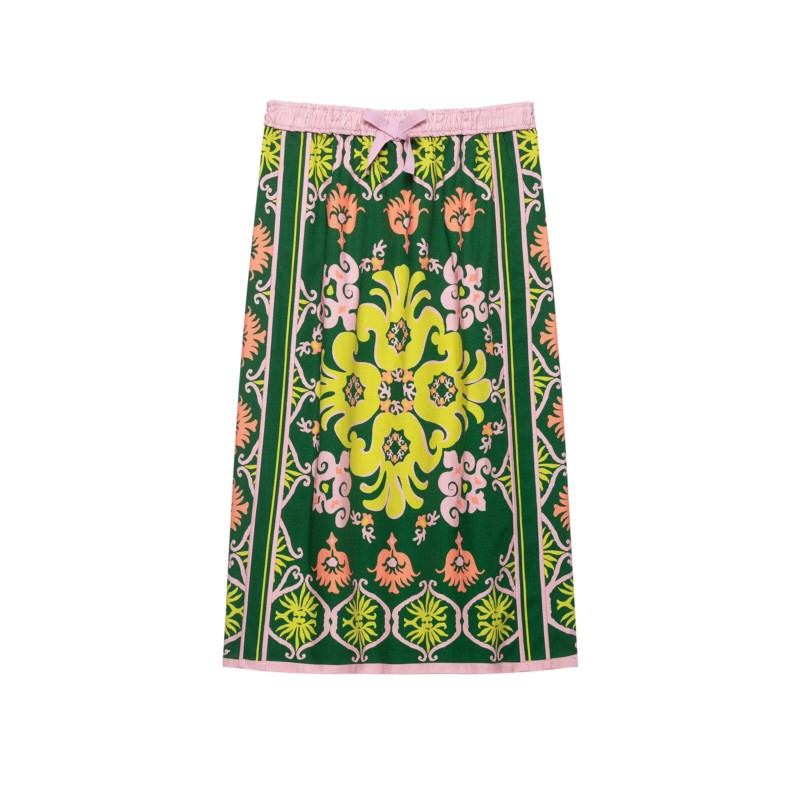 Conjunto de Falda Midi Estampa - A-Line Skirt Midi reseña y precio