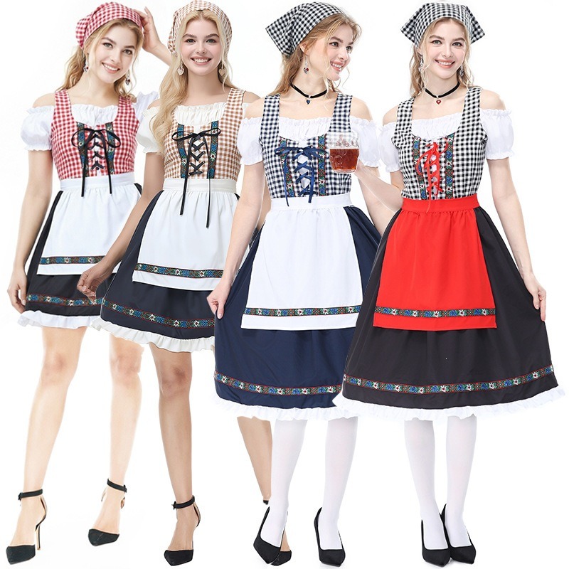 Traje tradicional bávaro alemá - Off Shoulder Top reseña y precio