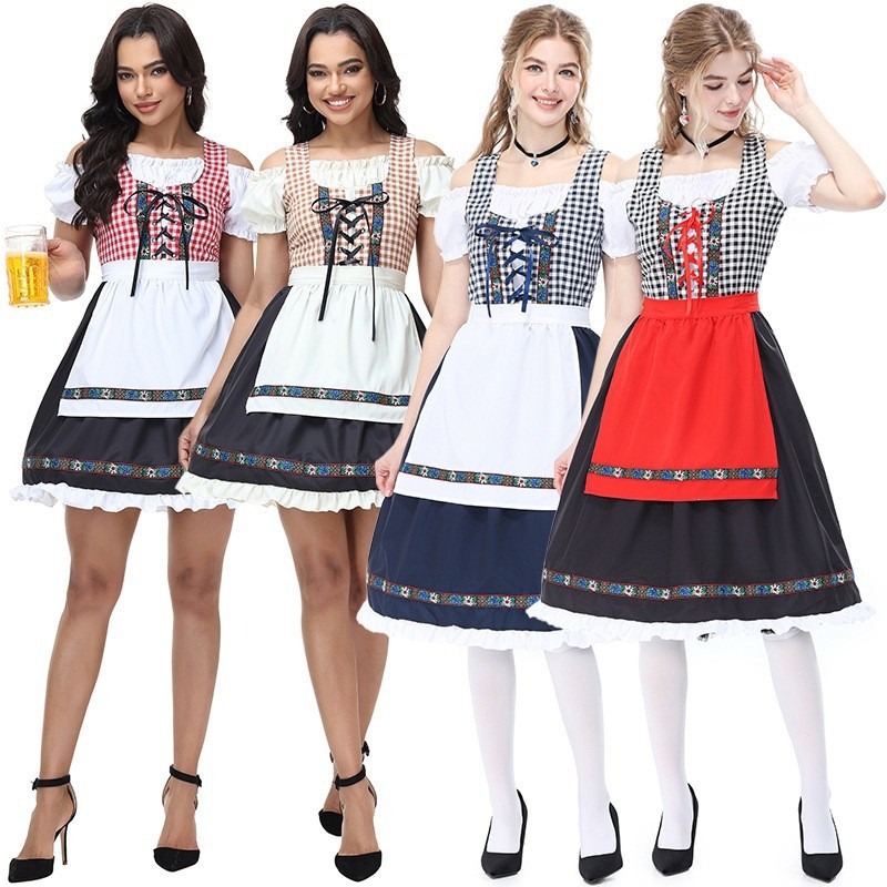 Traje tradicional bávaro alemá - Off Shoulder Top reseña y precio