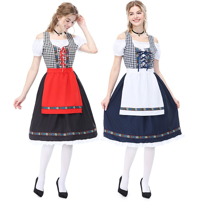 Traje tradicional bávaro alemá - Off Shoulder Top reseña y precio