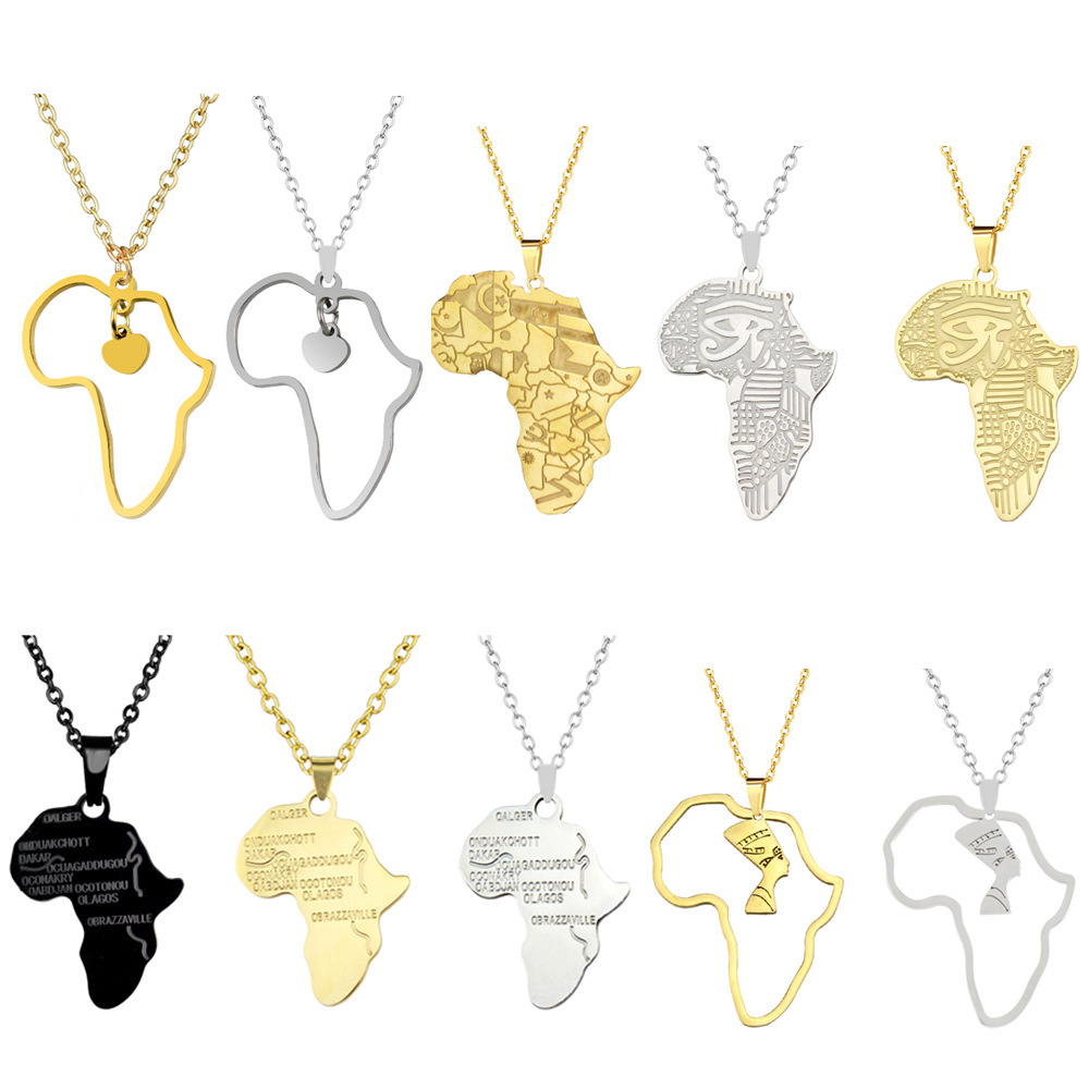 Collar con colgante de mapa de - Women'S Fashion Guide reseña y precio