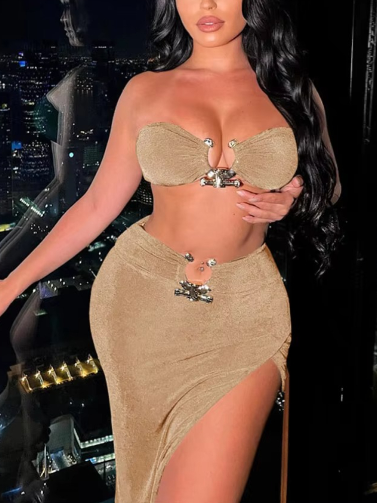 Top Bandeau Sexy elegante con  - Asymmetric Top Women reseña y precio